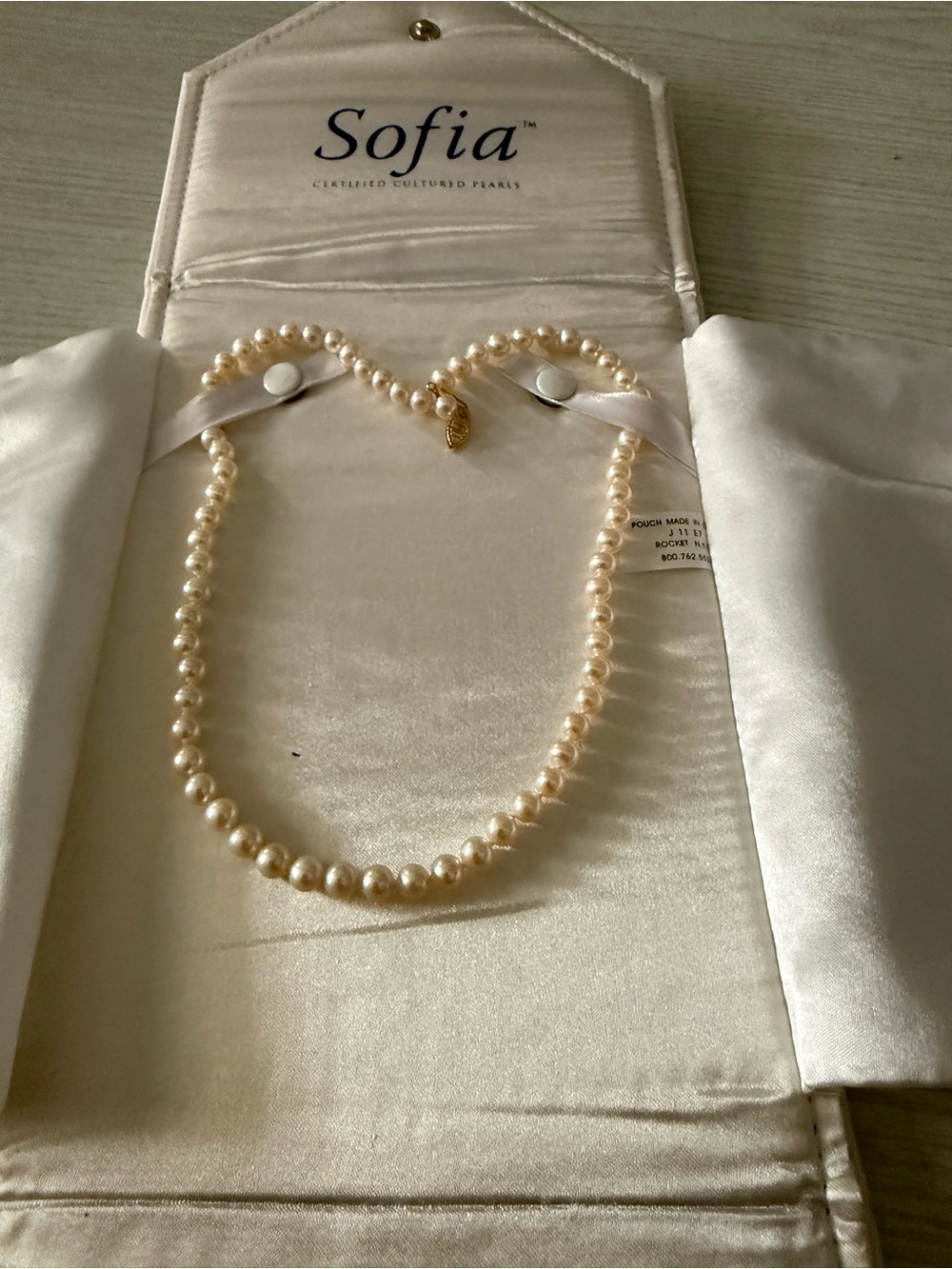 Cream Cultured Pearl Necklace